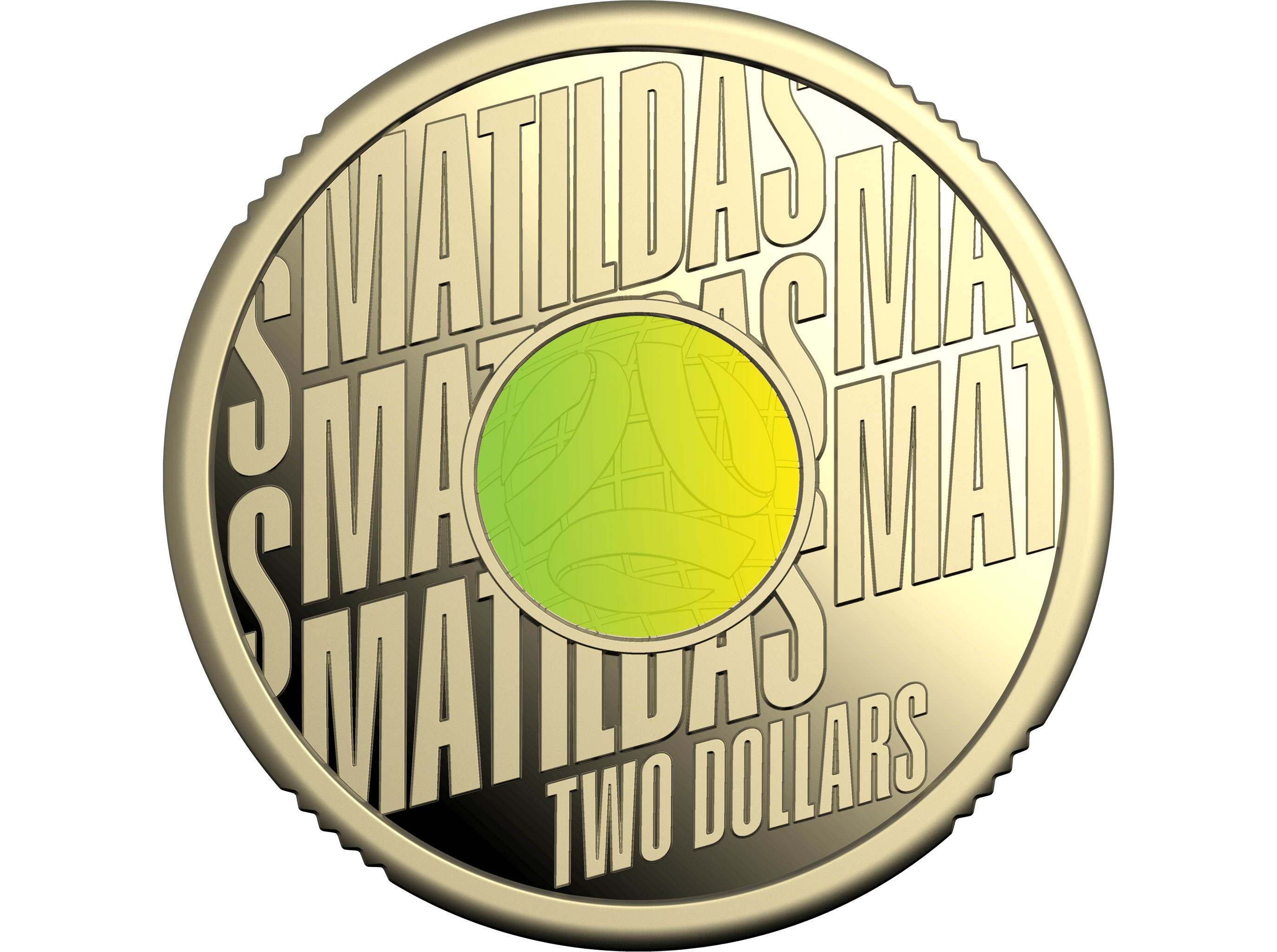 Image of 2026 $2 Coloured Proof Coin - Matildas