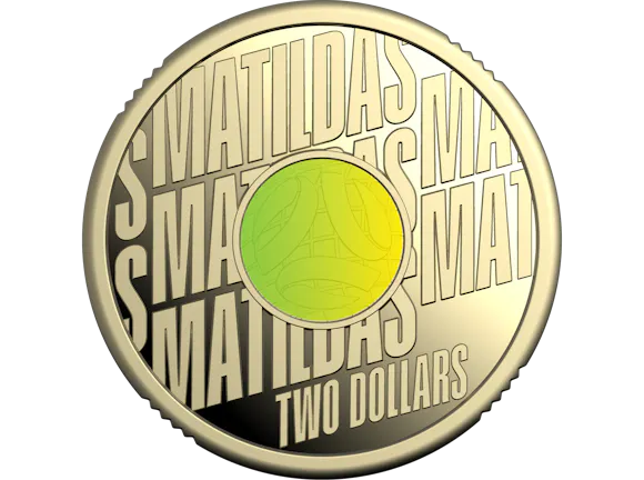 Hero image for 2026 $2 Coloured Proof Coin - Matildas