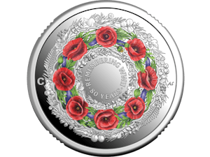 Image of 2025 $2 'C' Mintmark Coloured Fine Silver Proof Coin – 80 Years On: Remembering the Second World War