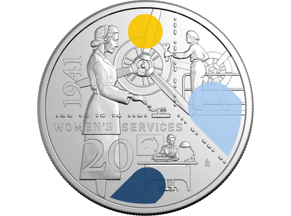 Hero image for 2026 20c Coloured Uncirculated Coin – 1941: Service Amid Strife – Women’s Services