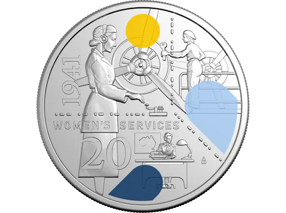 Hero image for 2026 20c Coloured Uncirculated Coin – 1941: Service Amid Strife – Women’s Services