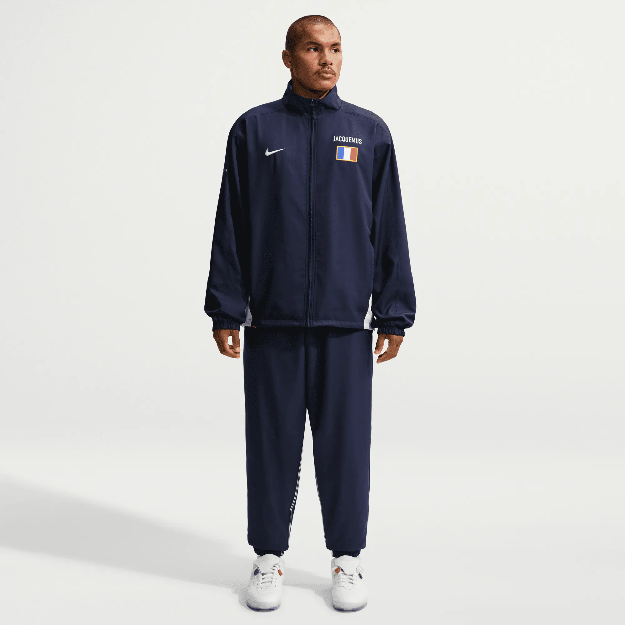 Image of Nike - Jacquemus France Reissue Track Jacket - (Blackened Blue/White)