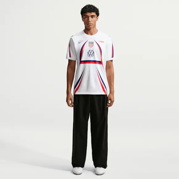 Hero image for Nike - Virgil Abloh Archive USA Academy Pro Short-Sleeve Soccer Top - (White/Deep Royal Blue)