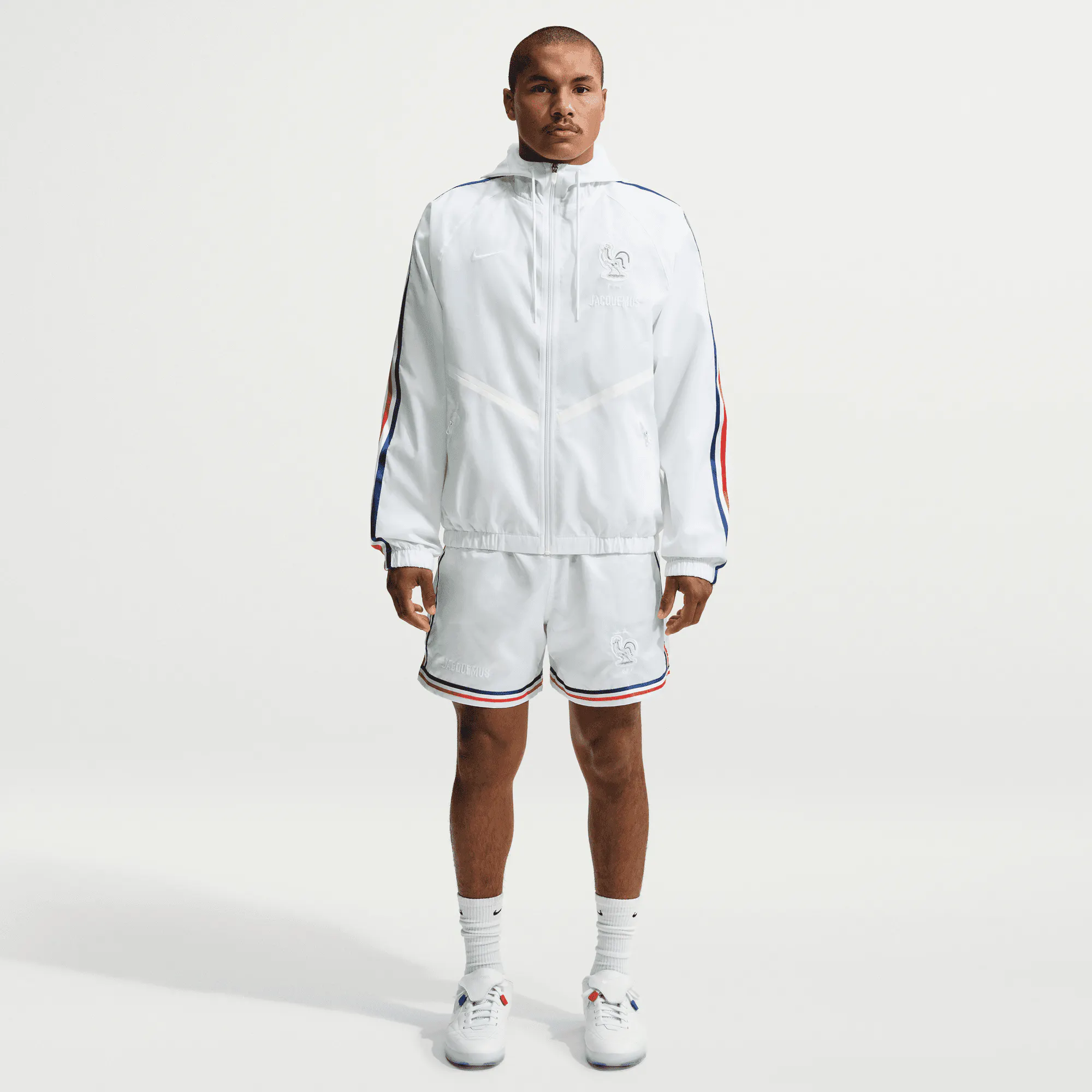 Image of Nike - Jacquemus France Anthem Jacket - (White/Game Royal)