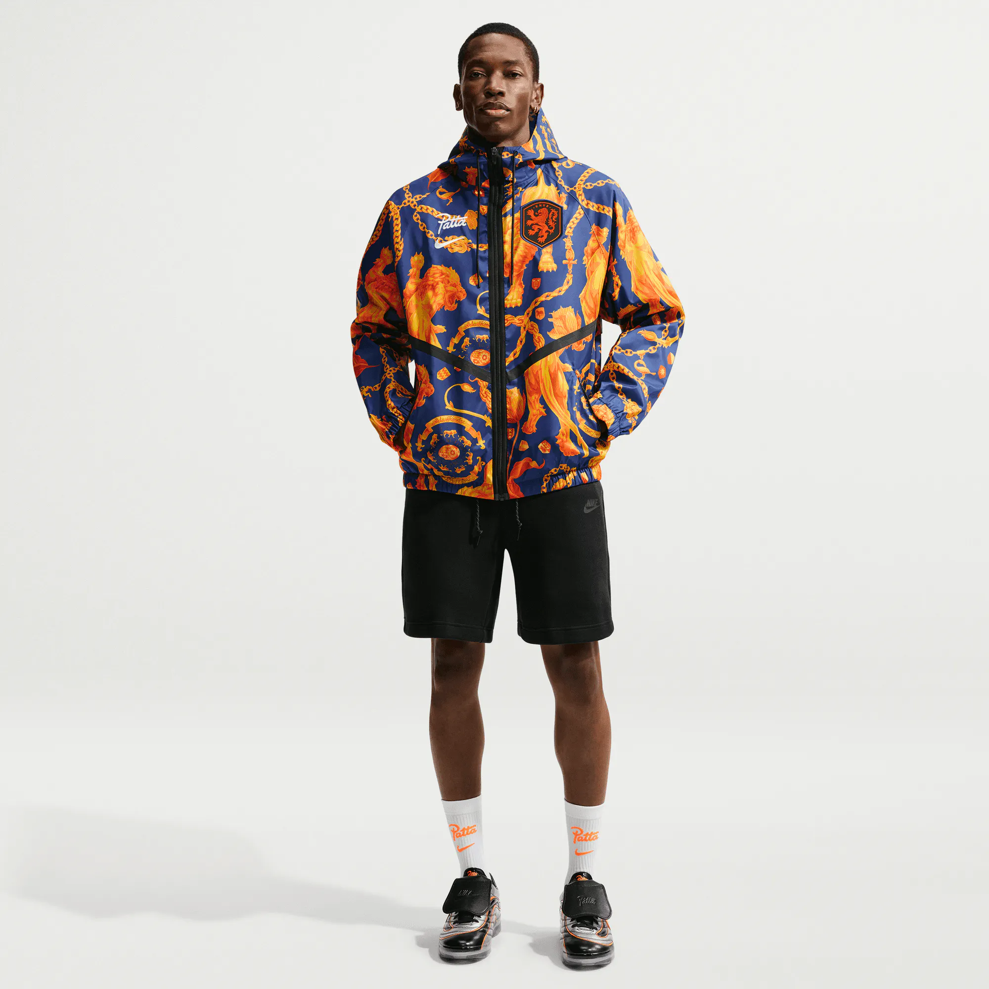 Image of Nike - Patta Netherlands Anthem Jacket - (Deep Royal Blue/White)