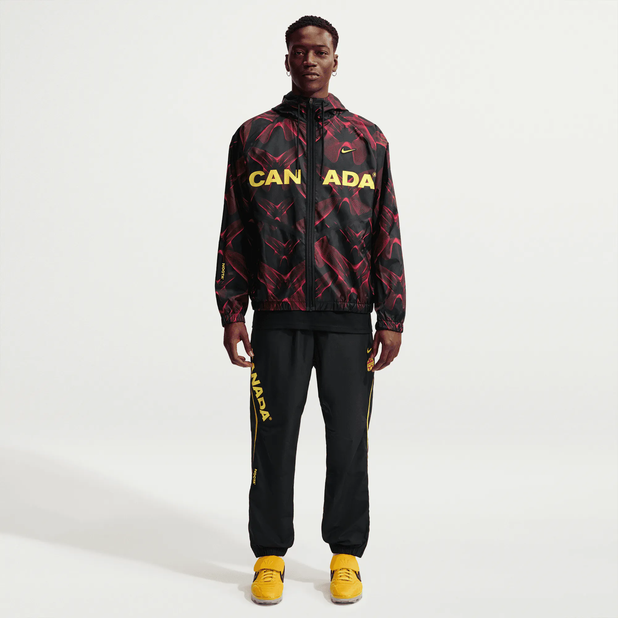 Image of Nike - NOCTA Canada Academy Jacket - (Black/University Red)