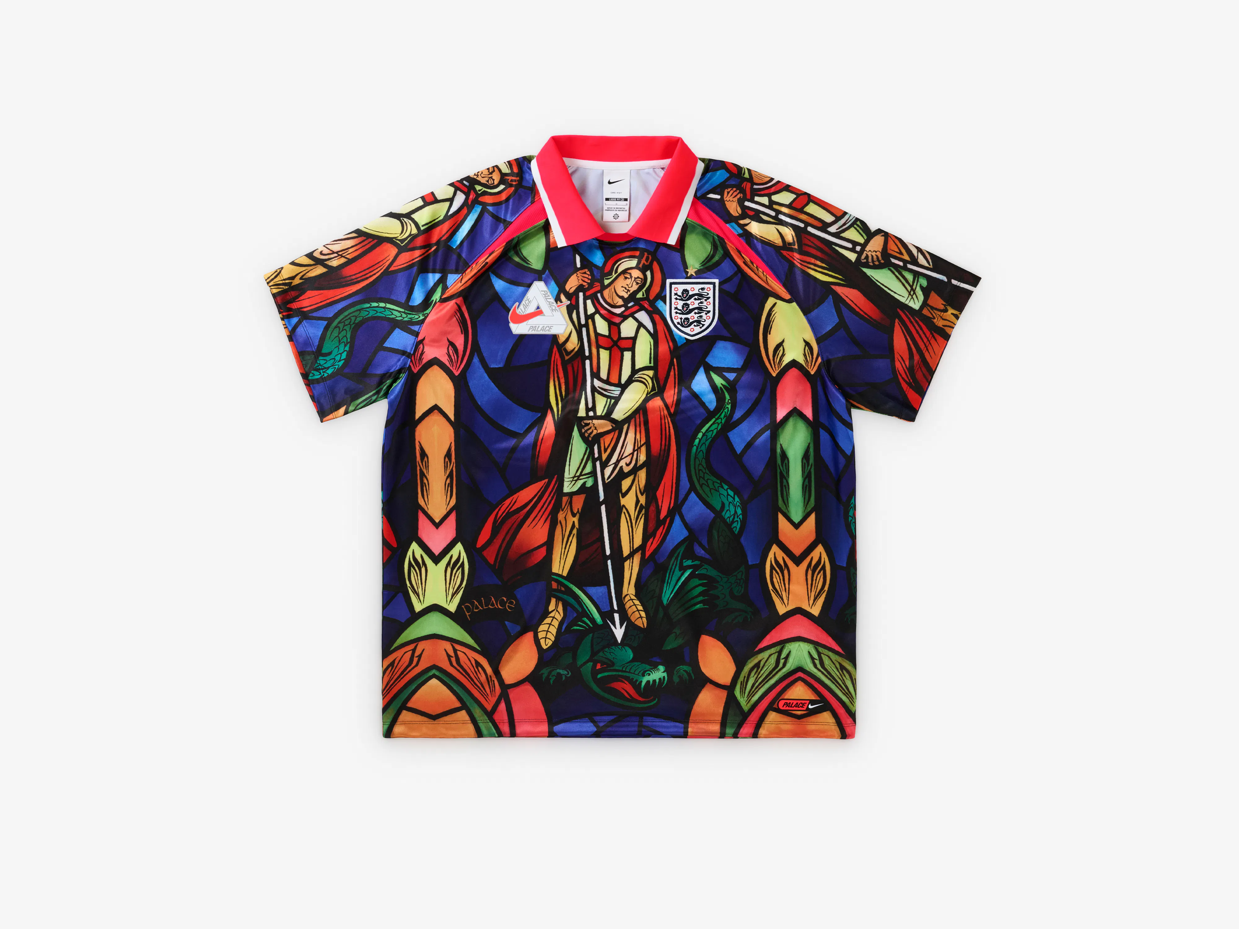 Image of Nike - Palace England Short Sleeve Jersey - (Bright Crimson)