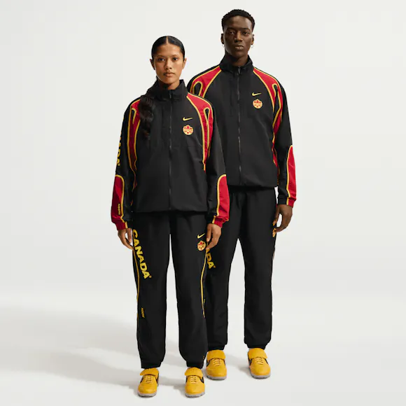 Hero image for Nike - NOCTA Canada Woven Track Pants - (Black/Gym Red)