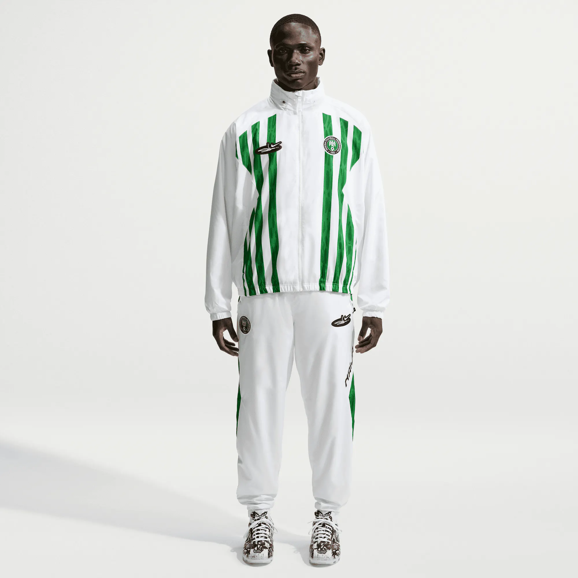 Image of Nike - Slawn Nigeria Lightweight Pant - (White/Black)