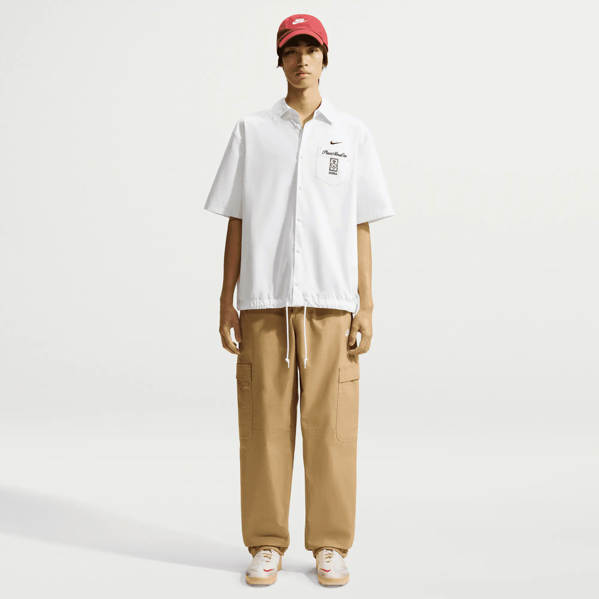 Image of Nike - PEACEMINUSONE Korea Short Sleeve Top - (White/Black)