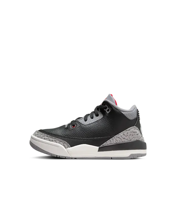 Hero image for Jordan 3 Black Cement para niños preescolar