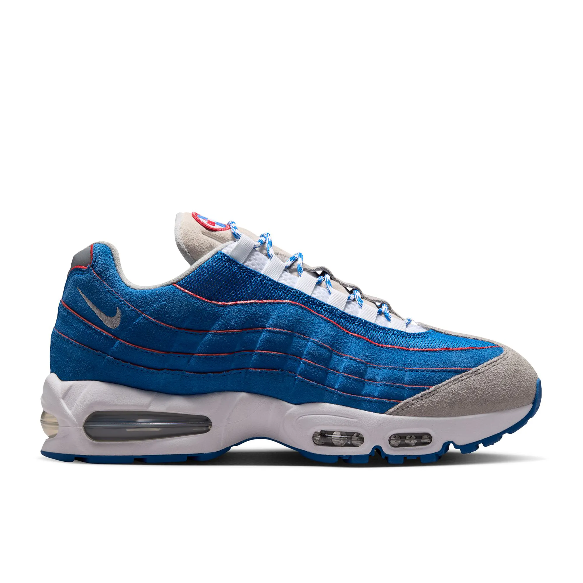 Image of Nike Air Max 95 Big Bubble 'Blue Sapphire and Action Red' 