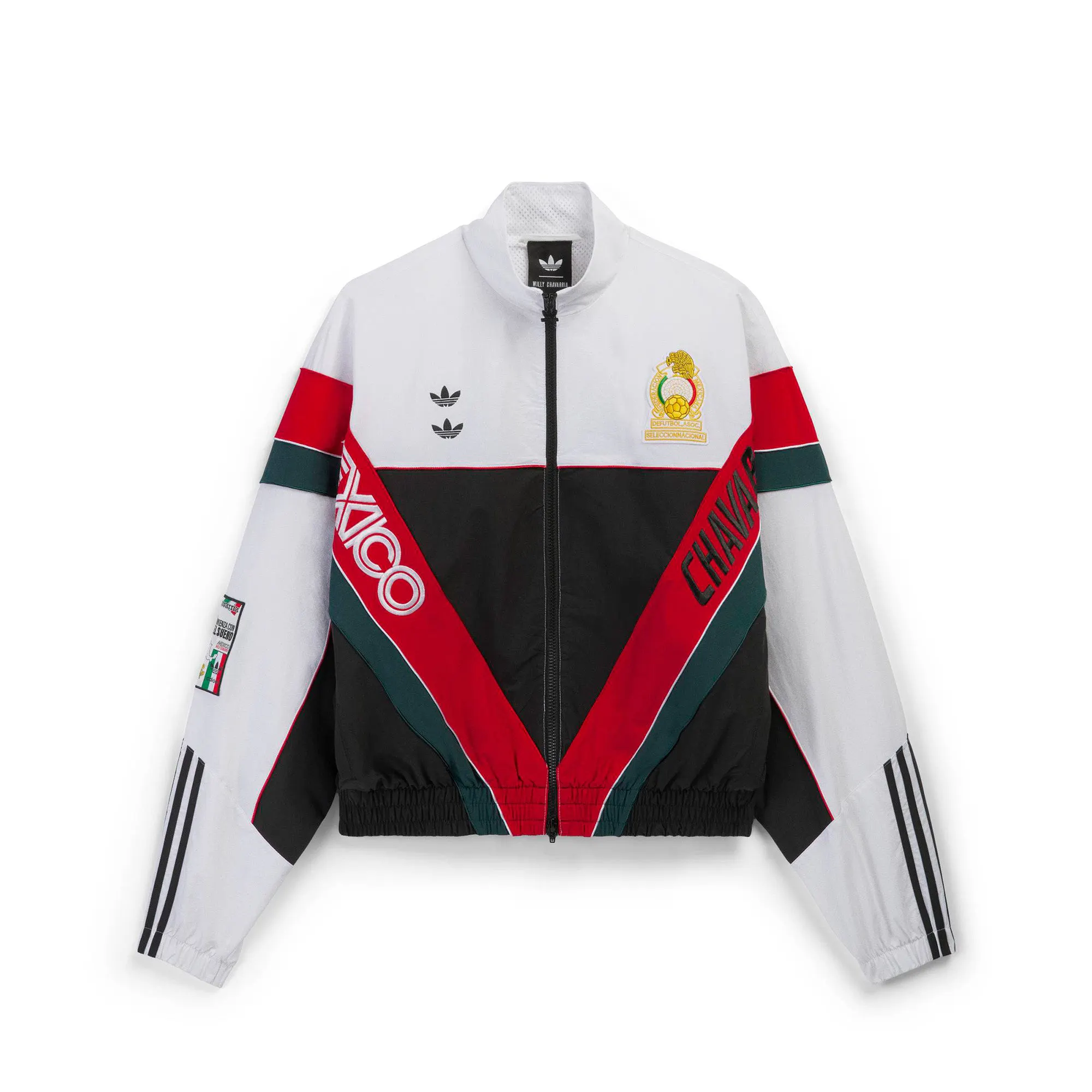 Image of adidas x Willy Chavarria Woven Track Jacket 'White/Black'