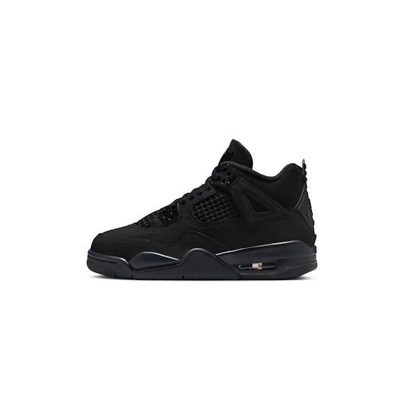 Hero image for Kids Air Jordan 4 Retro 'Black/Black/Light Graphite'