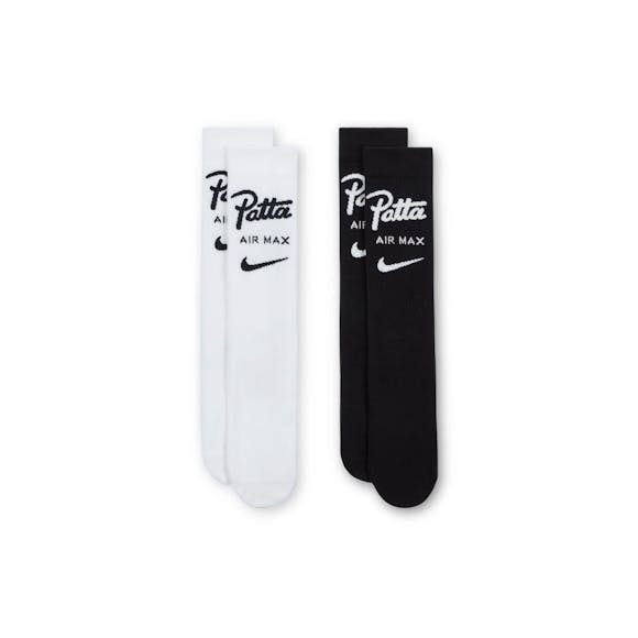 Hero image for Nike x Patta Everyday Essentials Crew Socks White/Black