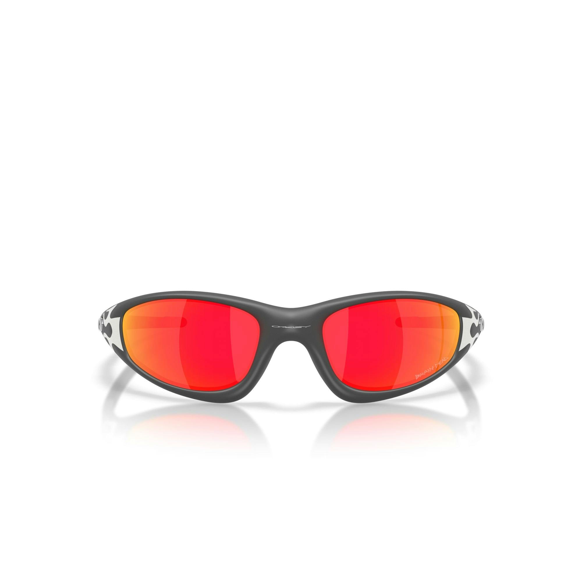 Image of Oakley x Brain Dead Straight Jacket 99 'Matte Dark Grey w/ Prizm Ruby'