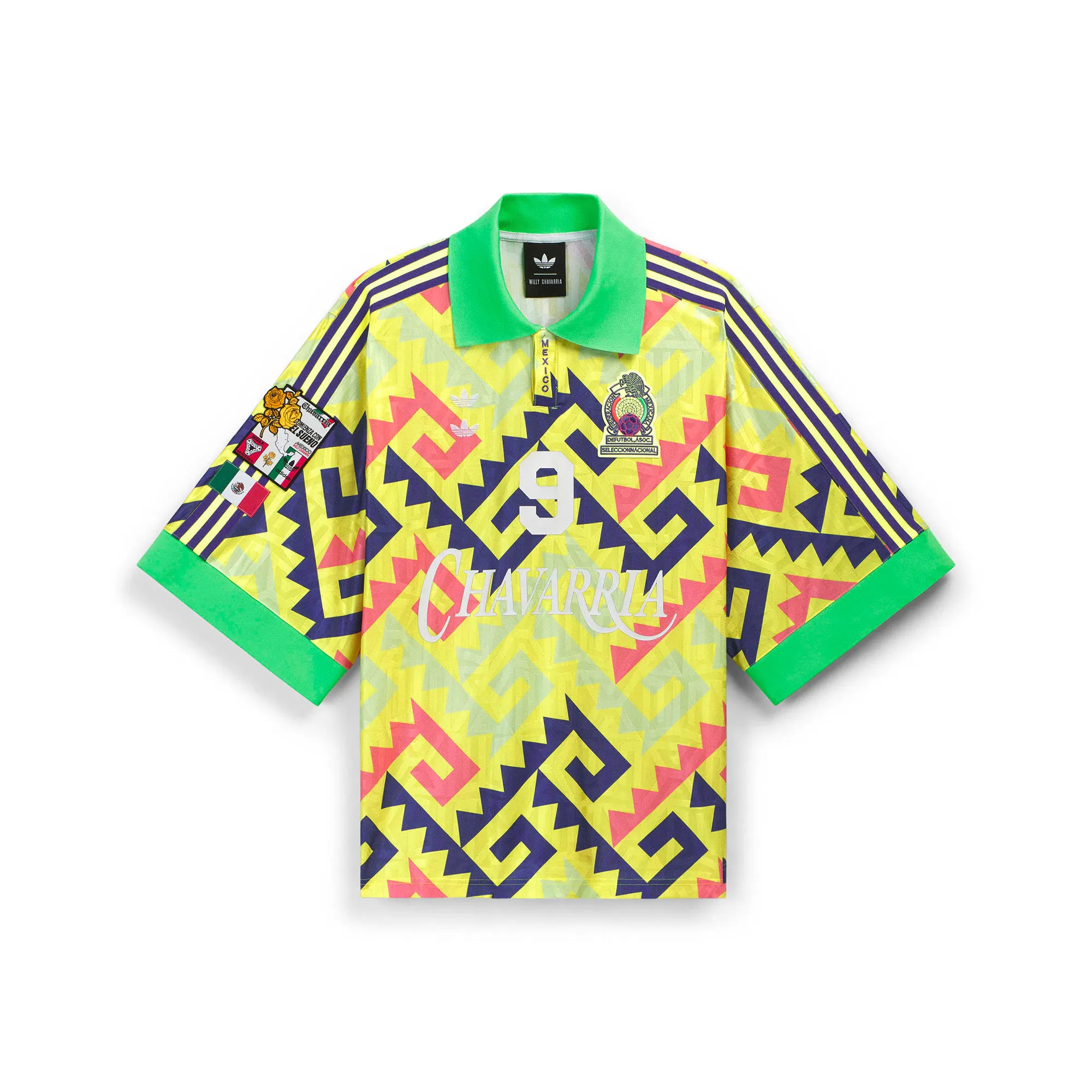 Image of adidas x Willy Chavarria AOP Jersey 'Lemon'