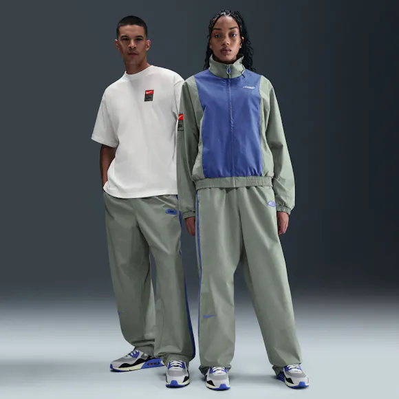Hero image for Nike x Patta Track Pants 'Particle Grey/Sapphire'