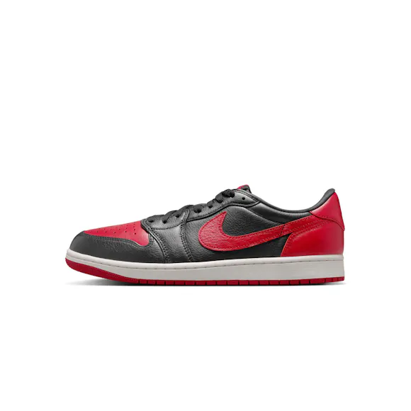 Hero image for Air Jordan 1 Retro Low 'Black/Black/Varsity Red'