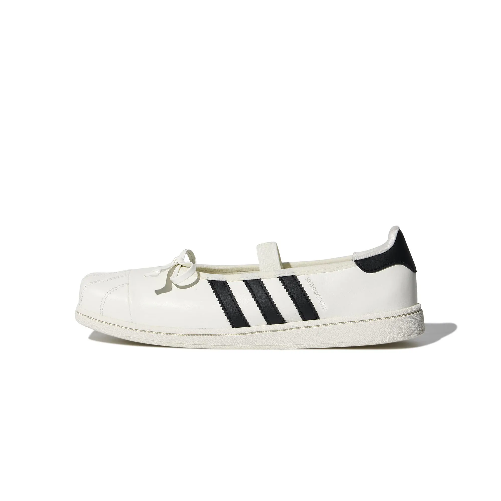 Image of Womens adidas x JENNIE Superstar SQ Ballet 'White/Black'