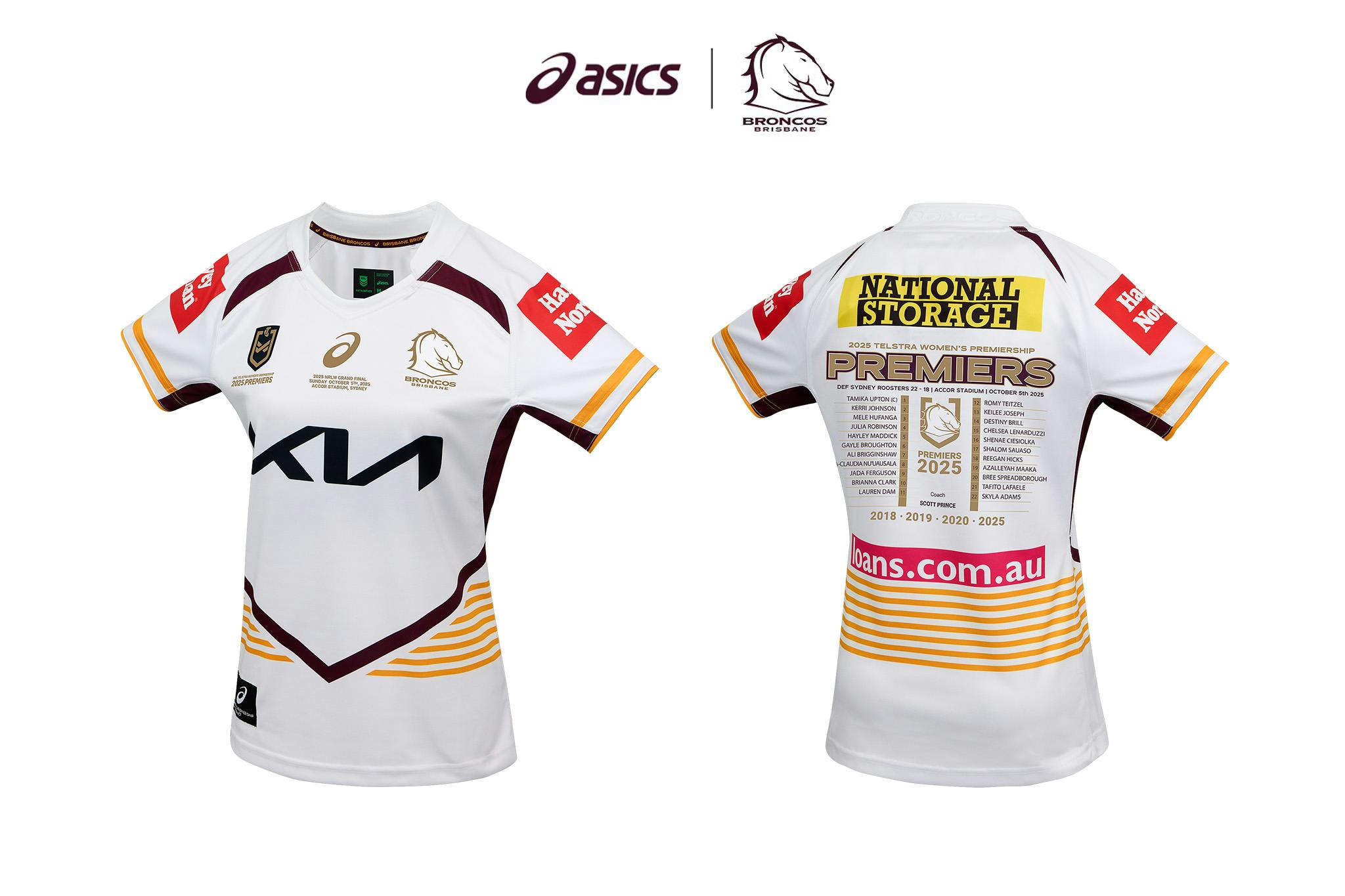 Hero image for ASICS Australia | BRISBANE BRONCOS NRLW PREMIERS JERSEY WOMENS