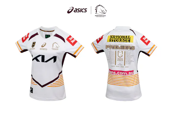 Hero image for ASICS Australia | BRISBANE BRONCOS NRLW PREMIERS JERSEY WOMENS