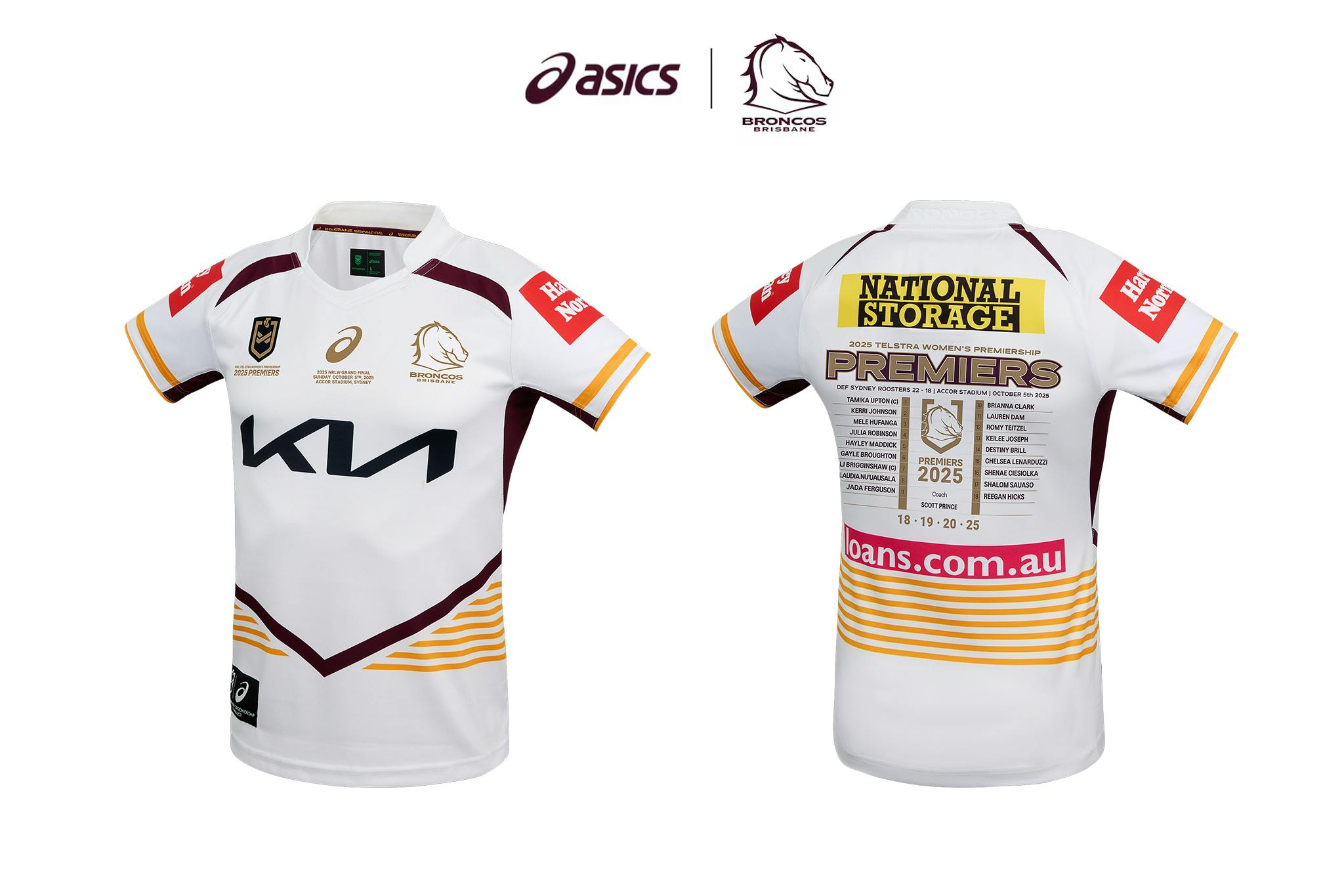 Hero image for ASICS Australia | BRISBANE BRONCOS NRLW PREMIERS JERSEY YOUTH