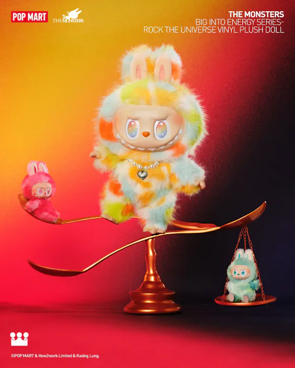 THE MONSTERS - Big into Energy - Rock the Universe -Vinyl Plush Doll THE MONSTERS - Big into Energy - Rock the Universe -Vinyl Plush Doll