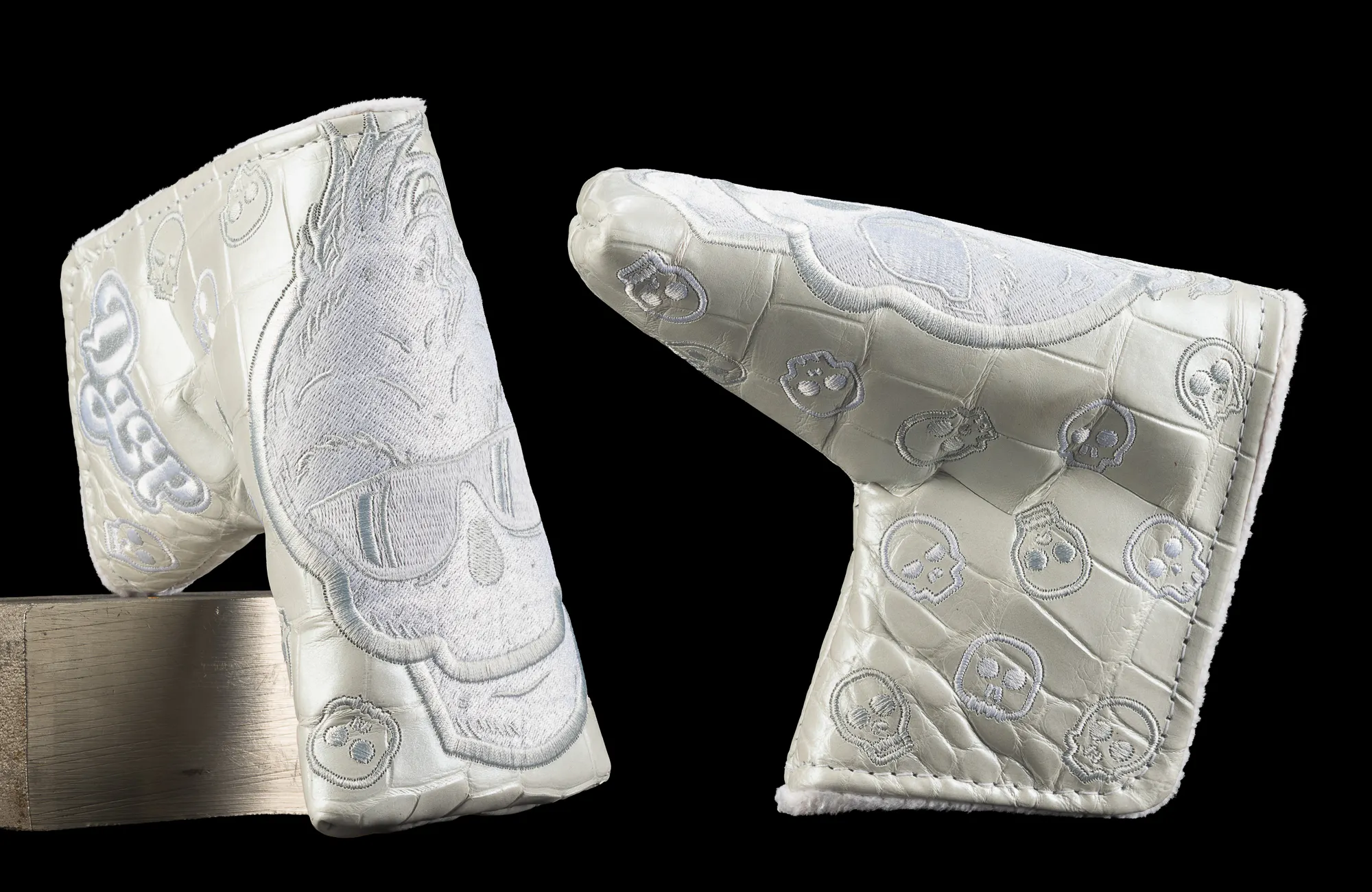 Image of Real Deal Mean One Skull White Blade Cover