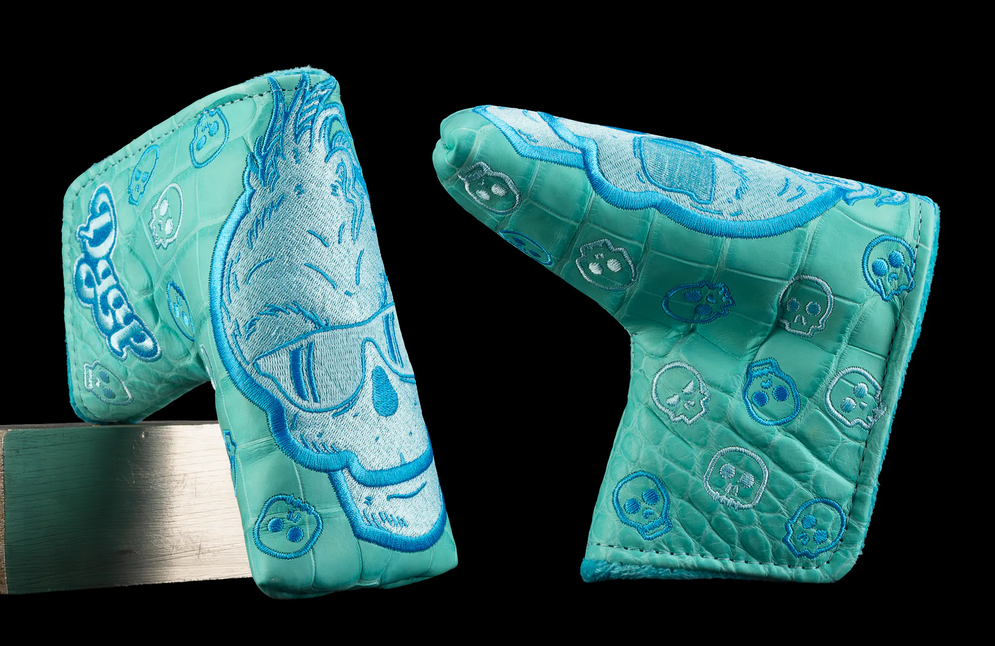 Image of Real Deal Mean One Skull Aqua Blade Cover