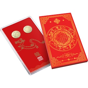 Image of 2024 $1 Year Of The Dragon Uncirculated 2 Coin Set