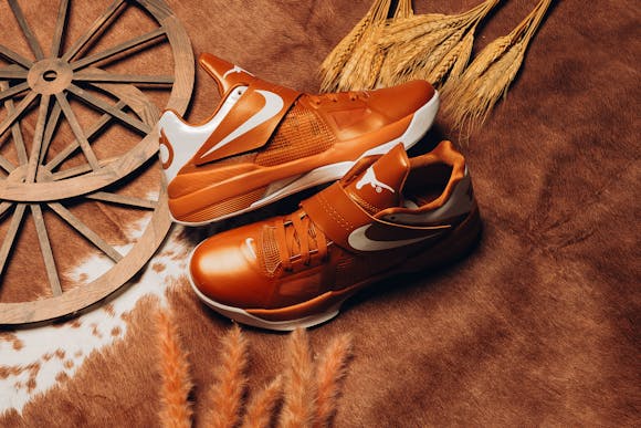 Hero image for Nike Zoom KD IV 'Texas' - Desert Orange/White
