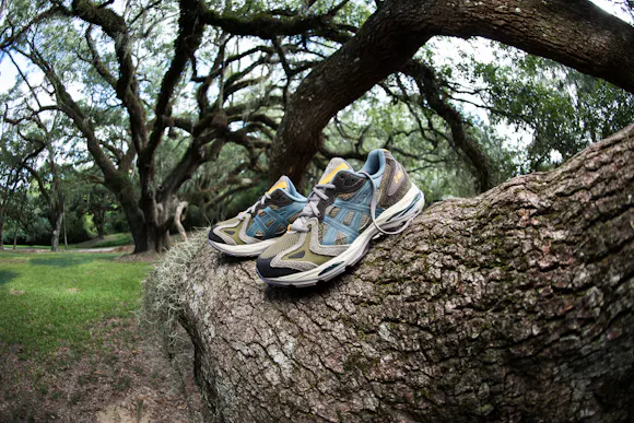 Hero image for Asics Gel-K1011 'Live Oak' - Khaki/Stormy Sea
