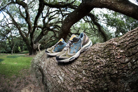 Hero image for Asics Gel-K1011 'Live Oak' - Khaki/Stormy Sea