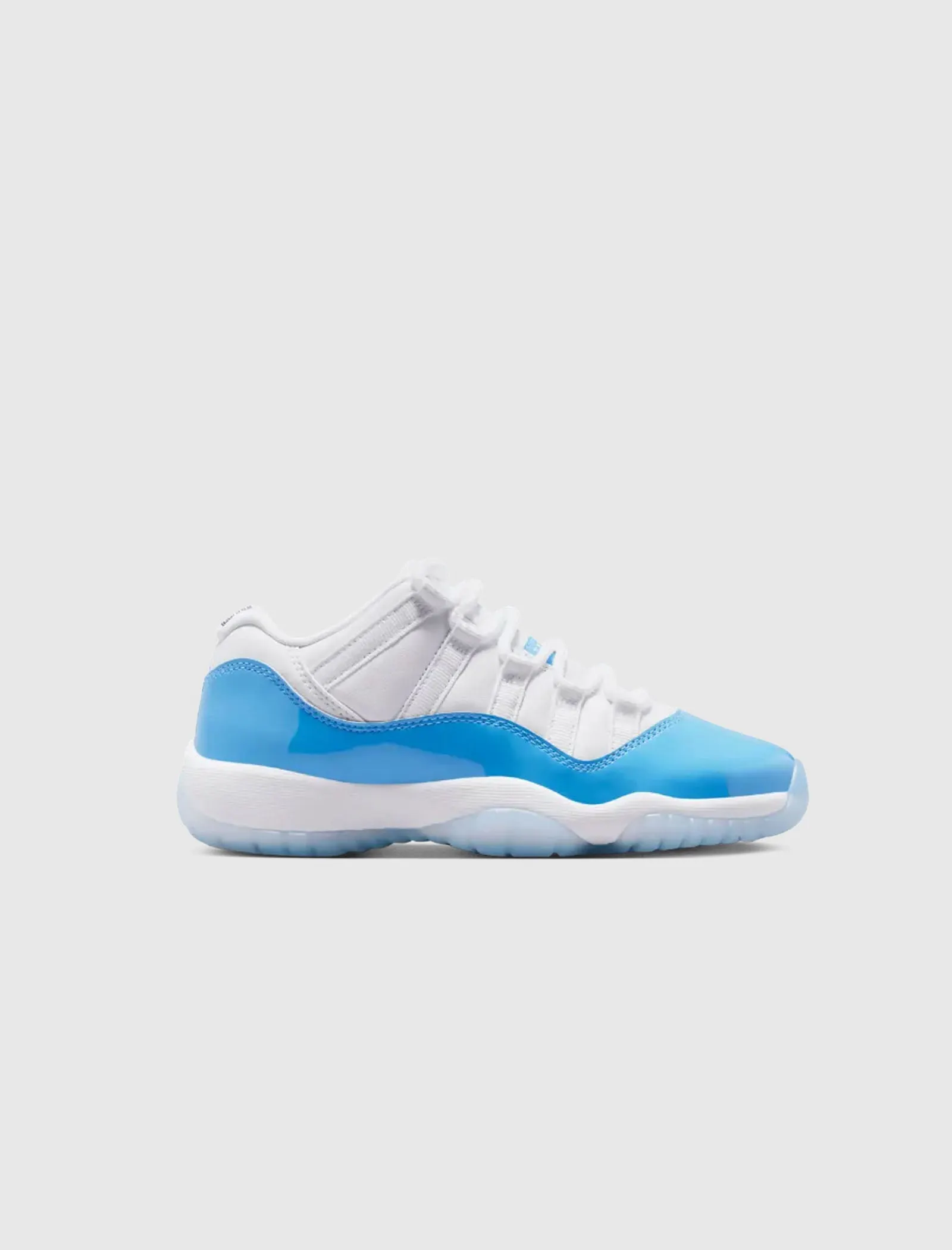 Image of AIR JORDAN 11 RETRO LOW "WHITE/UNIVERSITY BLUE/BLACK" GS