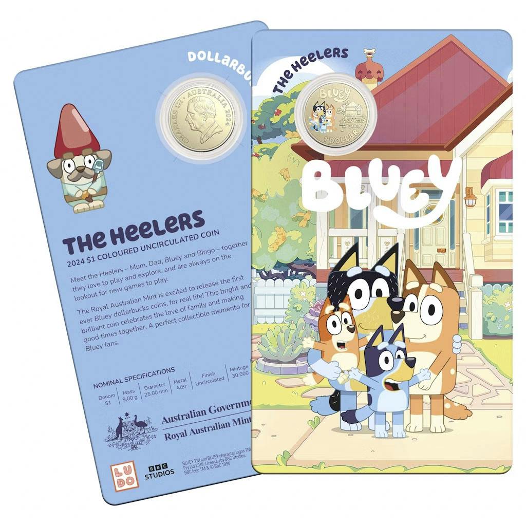 Bluey Dollarbucks The Heelers 2024 1 Coin