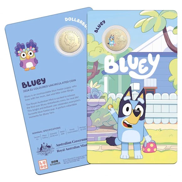 Hero image for Bluey Dollarbucks - 2024 $1 Coin