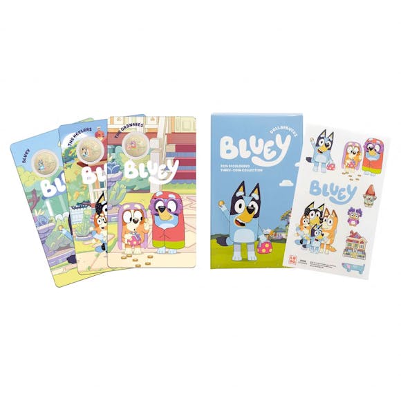 Hero image for Bluey Dollarbucks - 2024 $1 Three Coin Set