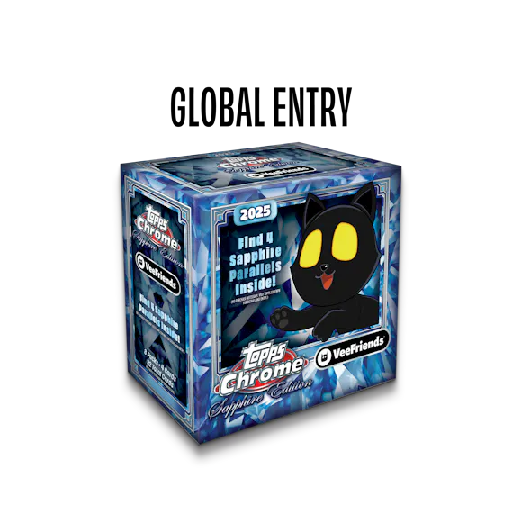 Hero image for GLOBAL ENTRY: Topps VeeFriends Chrome 2025 Sapphire Edition