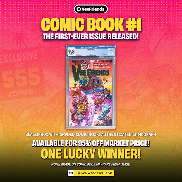 Hero image for VeeFriends Comic Book #1 Sealed Collector’s Bundle