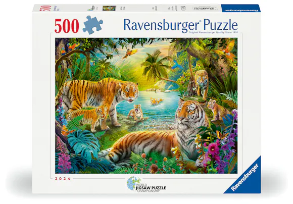 Hero image for Tiger family in Oasis – World Jigsaw Puzzle Championship