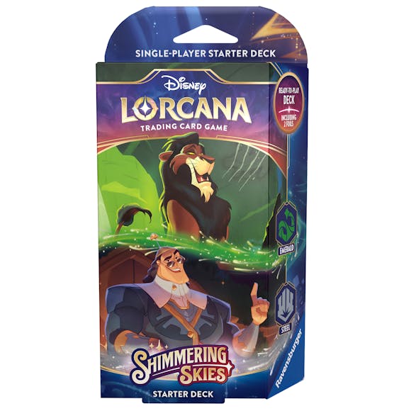 Hero image for Disney Lorcana TCG Shimmering Skies Set 5 - Emerald & Steel Starter Deck