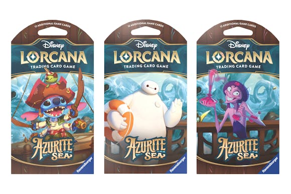 Hero image for Disney Lorcana TCG Azurite Sea Set 6 - 3 x Assorted Sleeved Boosters