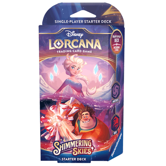 Hero image for Disney Lorcana TCG Shimmering Skies Set 5 - Amethyst & Ruby Starter Deck