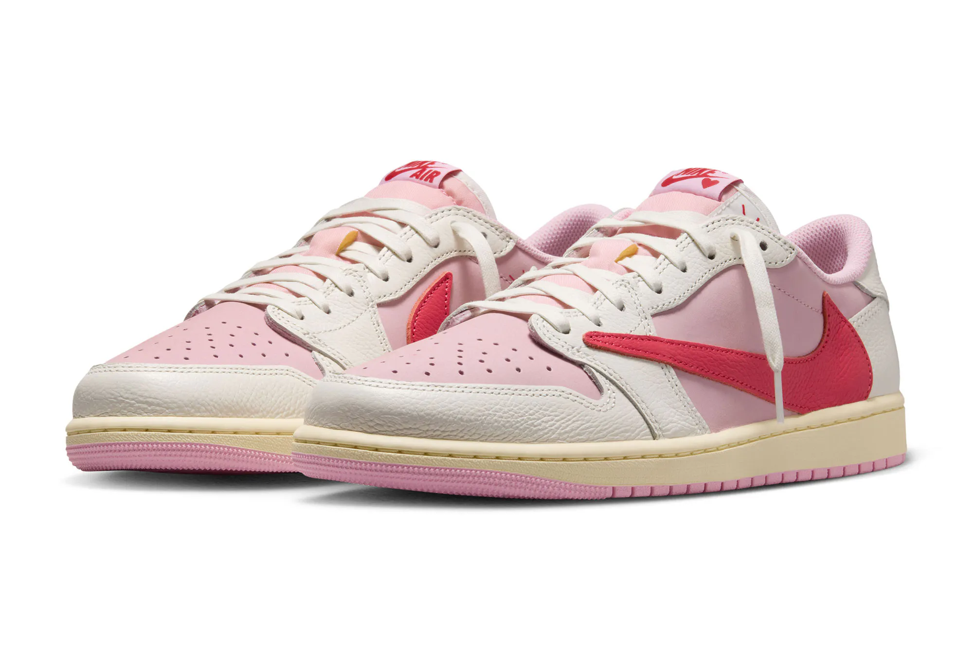 Image of Air Jordan 1 Low x Travis Scott "Shy Pink and Tropical Pink"