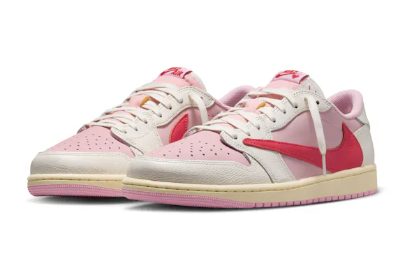 Hero image for Air Jordan 1 Low x Travis Scott "Shy Pink and Tropical Pink"