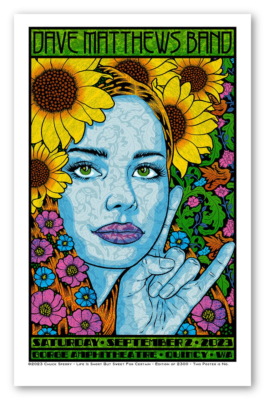 Hero image for Dave Matthews Band, Gorge 2023 Poster