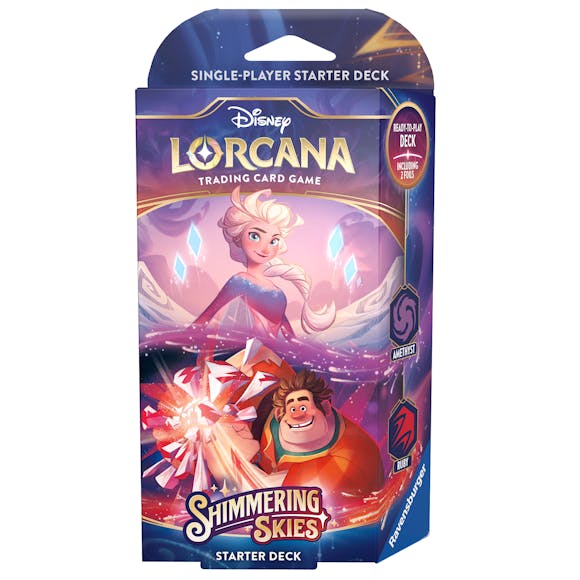 Disney Lorcana: Shimmering Skies Starter Deck - Amethyst & Ruby Disney Lorcana: Shimmering Skies Starter Deck - Amethyst & Ruby