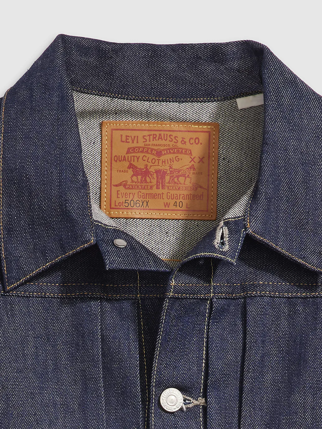 LEVI'S® VINTAGE CLOTHING 1936 TYPE I TRUCKER JACKET ORGANIC RIGID