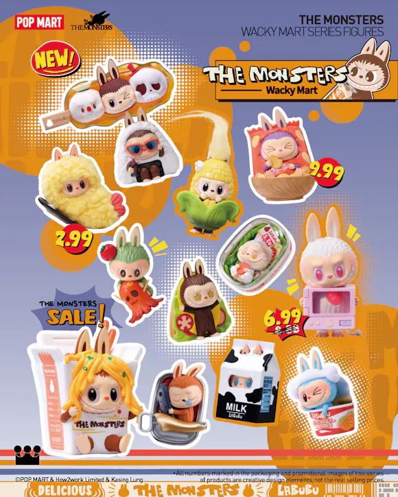 Hero image for THE MONSTERS Wacky Mart Series Figures